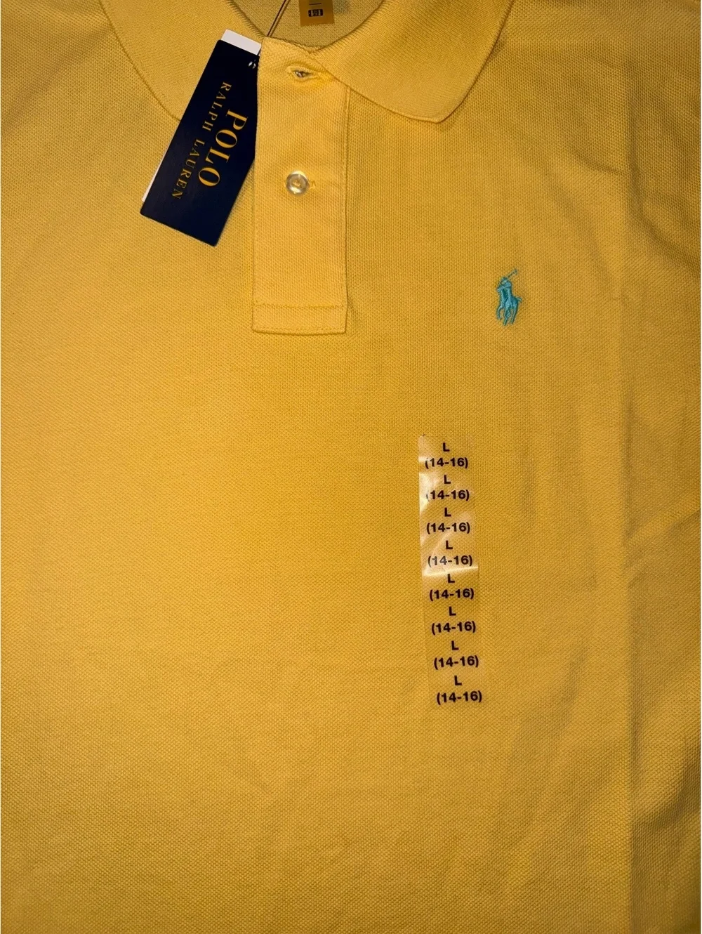 Polo Ralph Lauren Yellow Boys' Polo Shirt Size L (14-16)